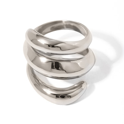 Argentum Fluid Wrap Ring