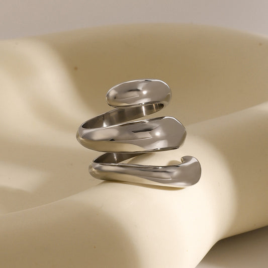 Argentum Fluid Wrap Ring