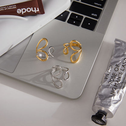 Zenith Abstract Multi-Tone Statement Ring