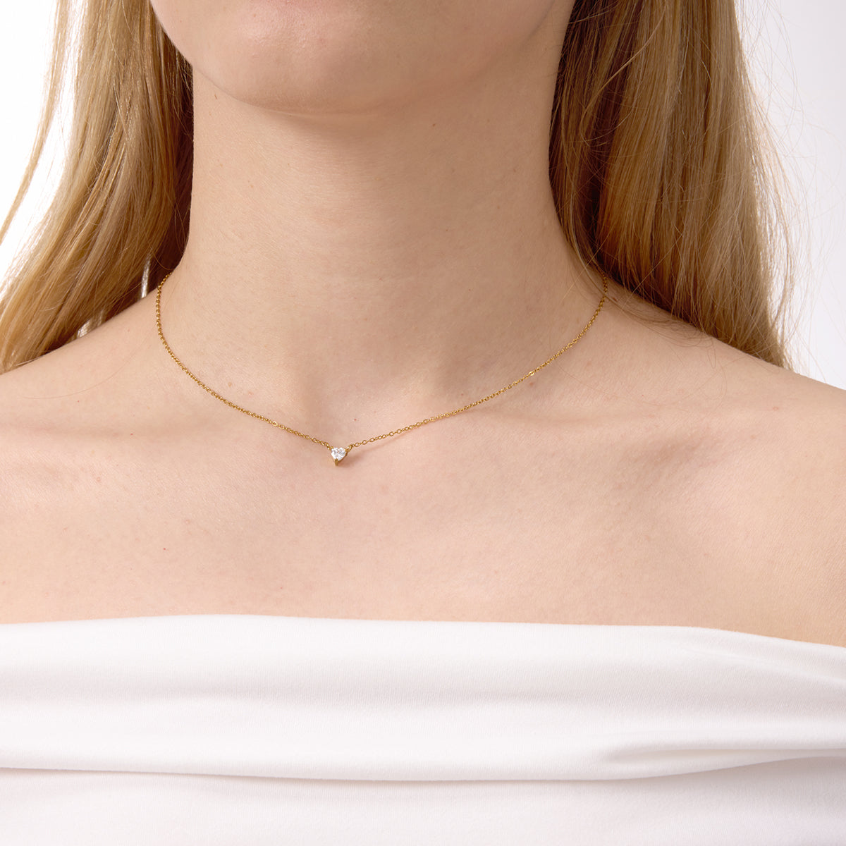 Amour Heart-Cut Crystal Set Necklace