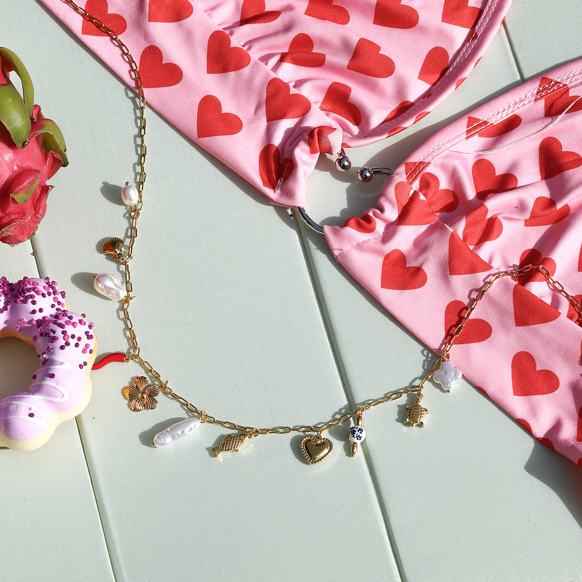 Adjustable Gold Waist Chain with Charms