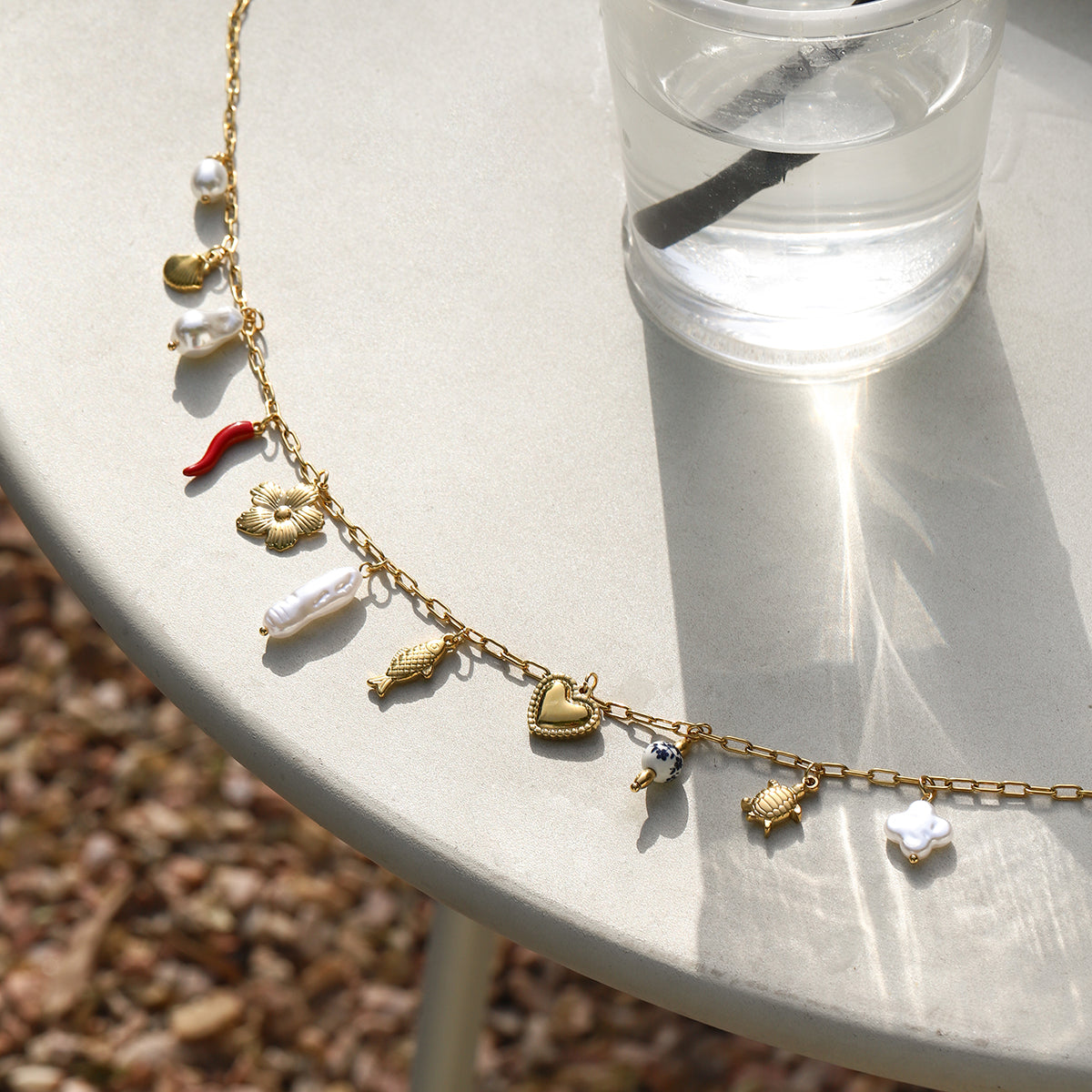 Adjustable Gold Waist Chain with Charms