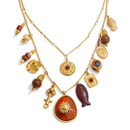 The Bazaar Tiered Talisman Necklace