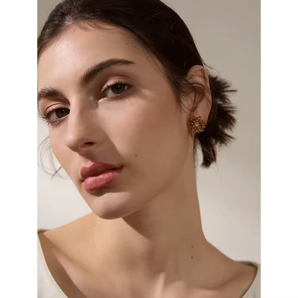 The Astra Burst Diamond-Cut Studs