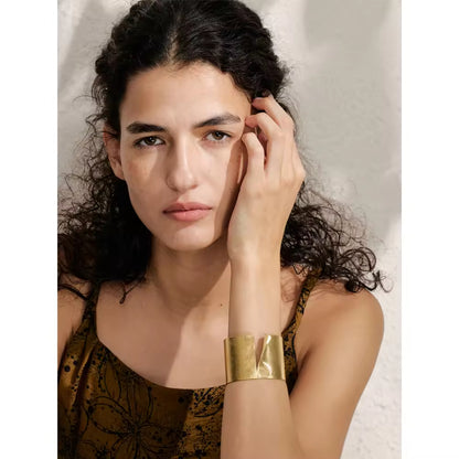 Hammered Gold Statement Cuff
