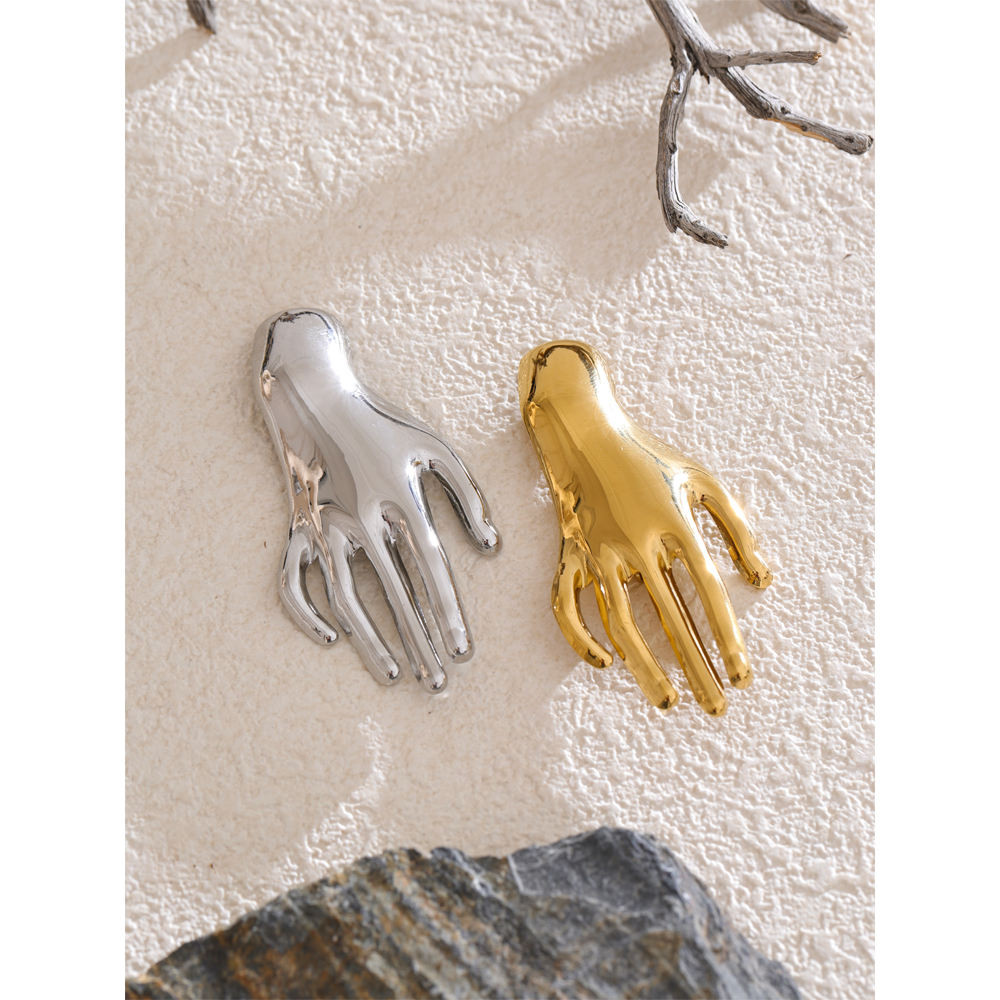 The Hamsa Muse Sculptural Brooch
