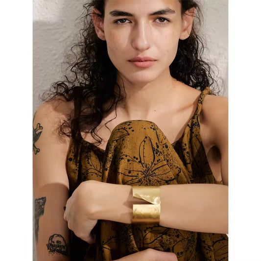 Hammered Gold Statement Cuff