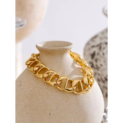 Heavy-Gauge Anchor Link Bracelet