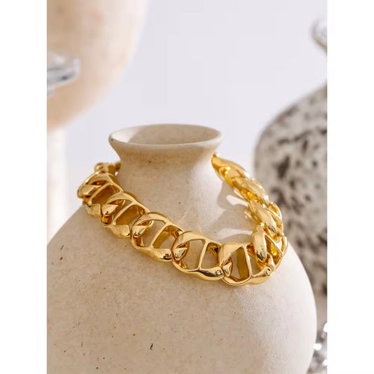 Heavy-Gauge Anchor Link Bracelet