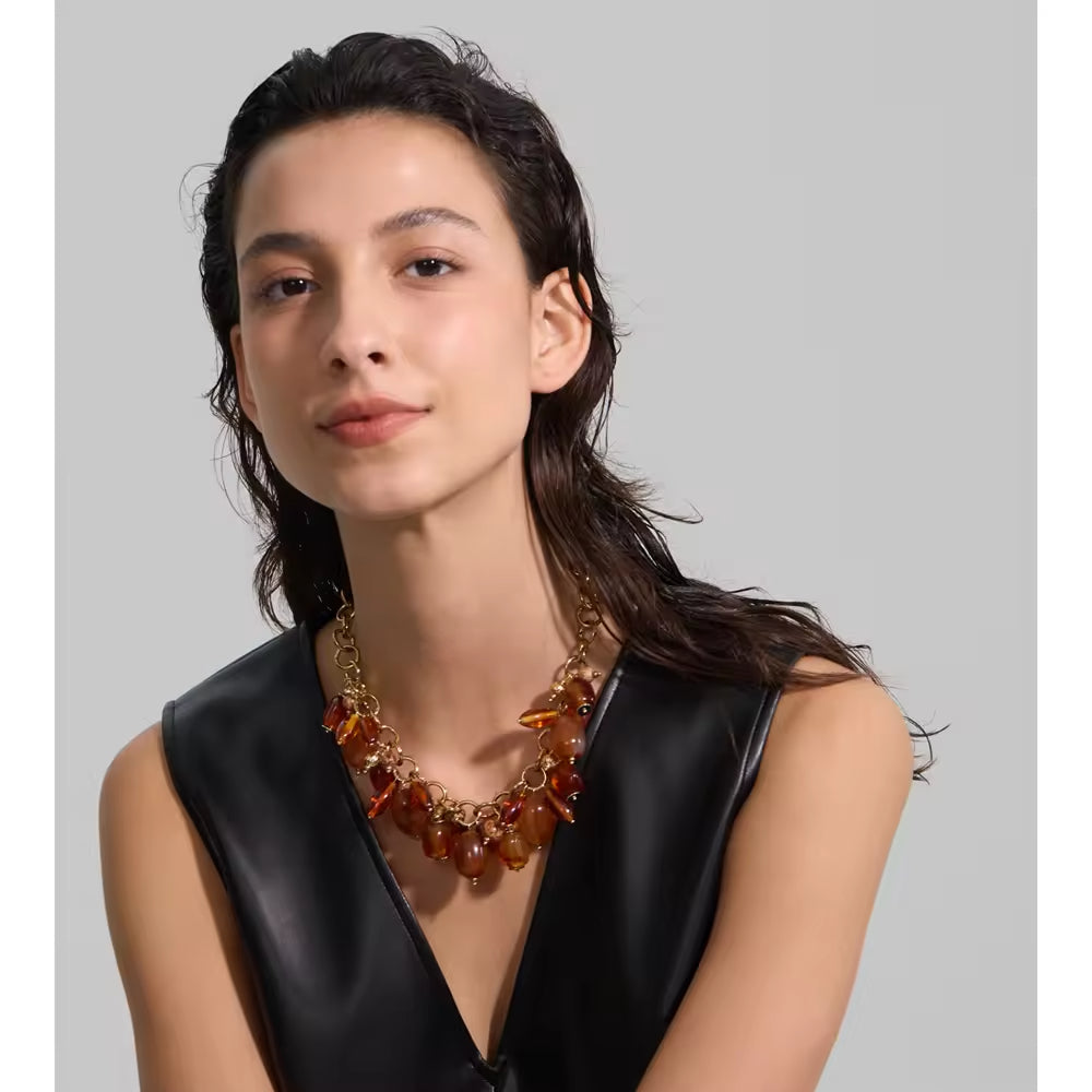 The Amber Glow Statement Choker Necklace