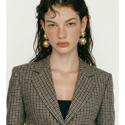 The Solis Pearl Bloom Earrings