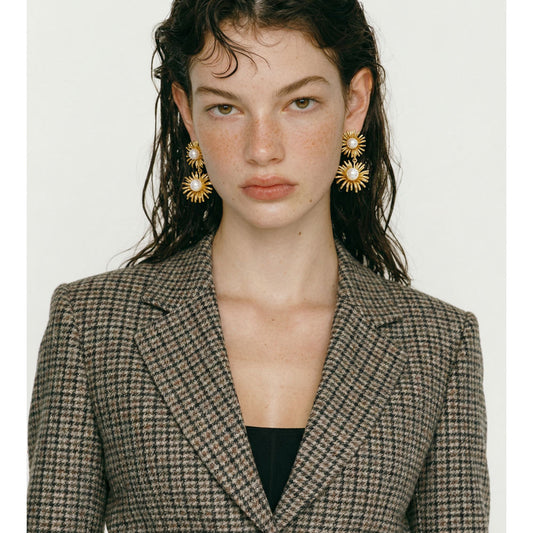 The Solis Pearl Bloom Earrings