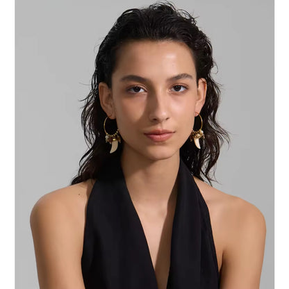 The Serengeti Charm Hoop Earrings