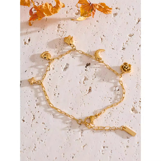 The Celestial & Bloom Charm Bracelet