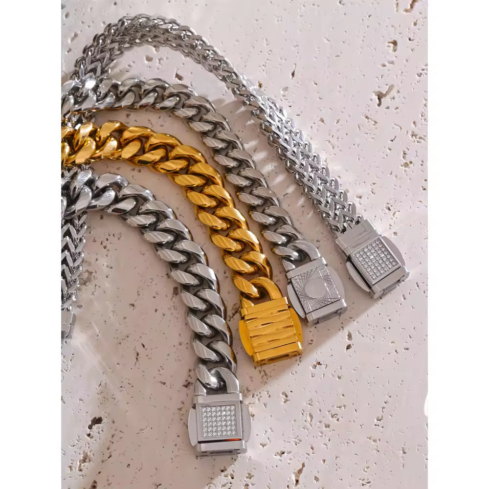 Bold Gold Curb Bracelet