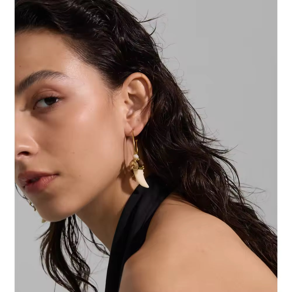 The Serengeti Charm Hoop Earrings