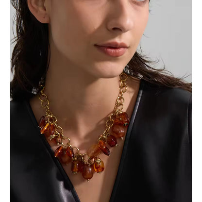 The Amber Glow Statement Choker Necklace