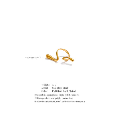 The Molten Flow Sculptural Ring