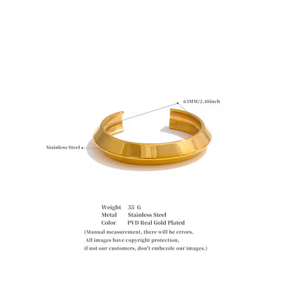 The Vector Sculptural Cuff