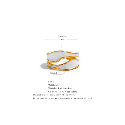 The Alpine Enamel Wave Ring