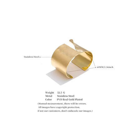 Hammered Gold Statement Cuff