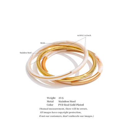 The Sienna & Gold Bangle Trio
