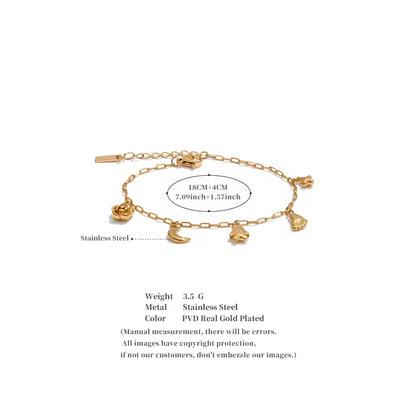 The Celestial & Bloom Charm Bracelet