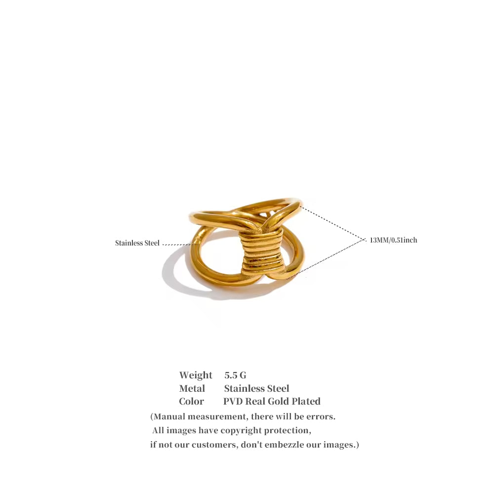 The Maia Intertwined Statement Ring