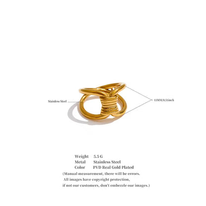 The Maia Intertwined Statement Ring
