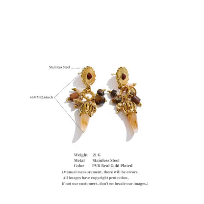The Nomad Tusk Charm Earrings
