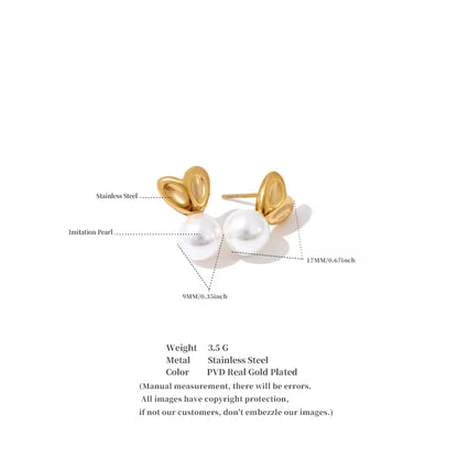The Sweetheart Pearl Drop Studs
