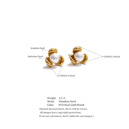 The Fleur Micro-Pearl Studs