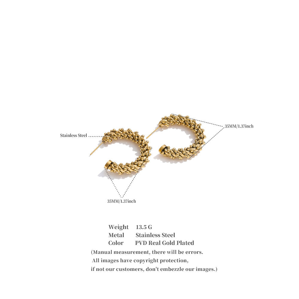 Textured Statement Hoops