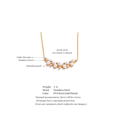 The Celestia Pearl Wave Necklace