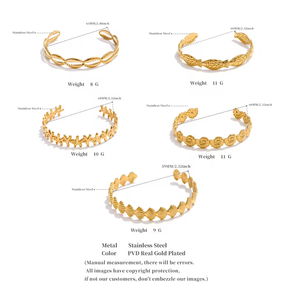 Siren’s Song Scallop Shell Cuff