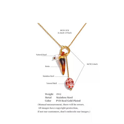 Marrakesh Mixed-Media Charm Necklace