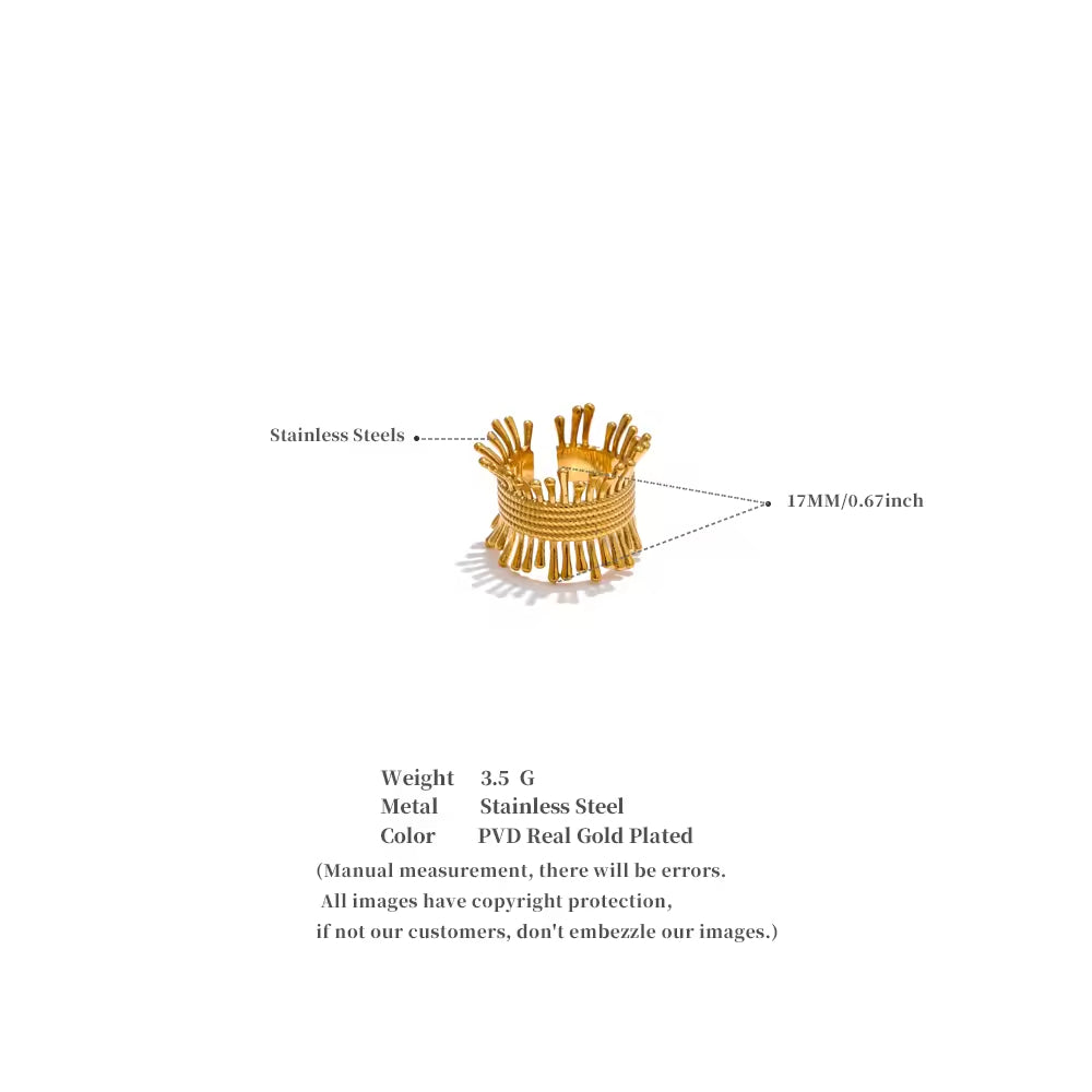 Solis Radiant Fringe Ring
