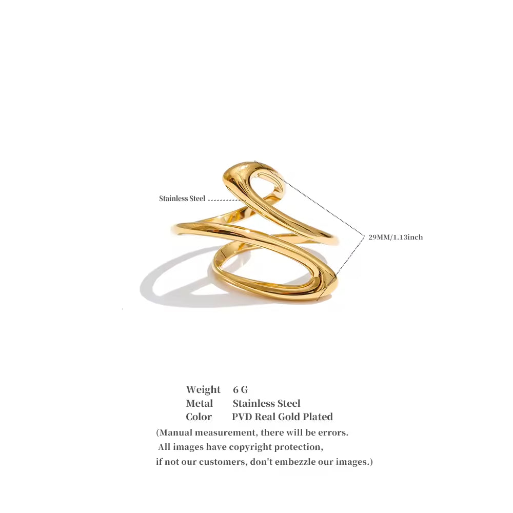 Fluid Orbit Statement Ring
