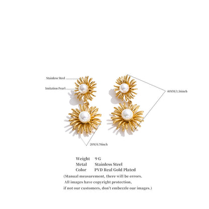 The Solis Pearl Bloom Earrings