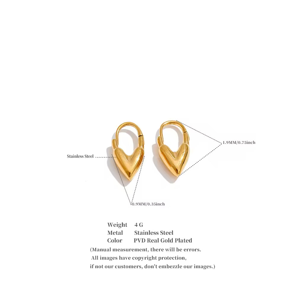 Golden Talon Heart Charms