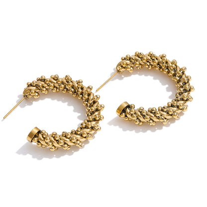 Textured Statement Hoops