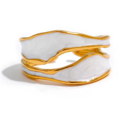 The Alpine Enamel Wave Ring