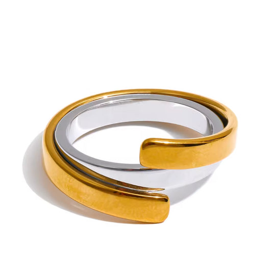 Duo-Chrome Orbit Ring
