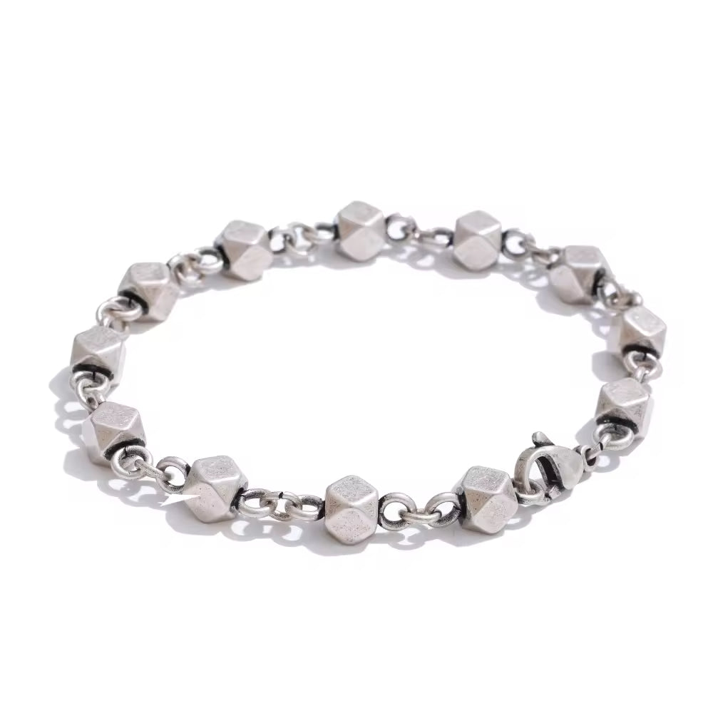 Geometric Cube Linked Bracelet