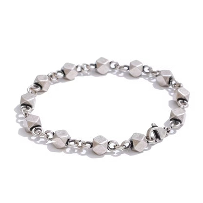 Geometric Cube Linked Bracelet