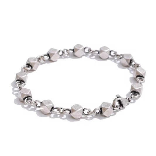Geometric Cube Linked Bracelet