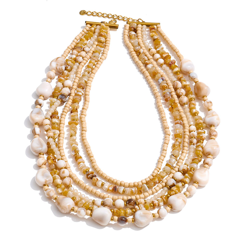 The Amber Harvest Multi-Strand Necklace