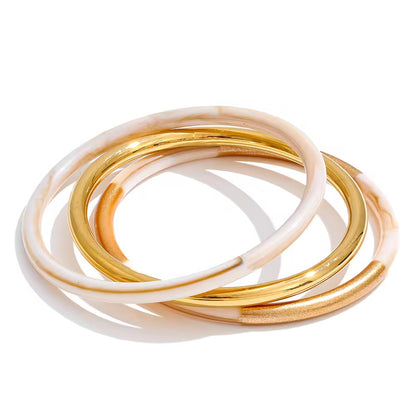 The Sienna & Gold Bangle Trio