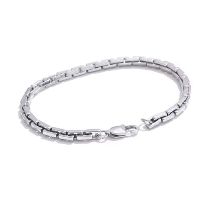 Vector Polished Box Link Bracelet
